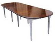 ISABELLE OVAL EXTENSION DINING TABLE